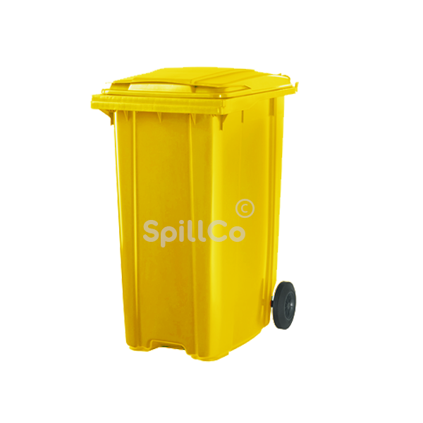 360 ltr mobile garbage bin yellow