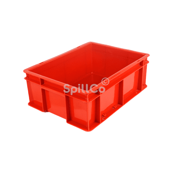 400x300x120mm crate red with lid