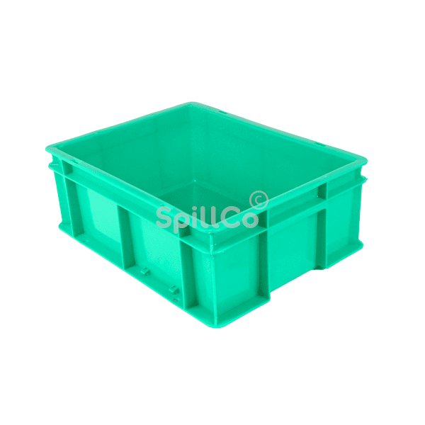 400x300x120mm crate yellow with lid