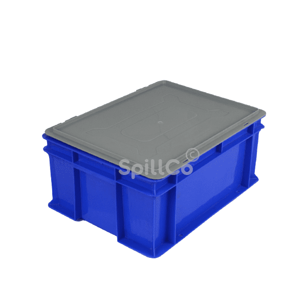 400x300x170mm crate yellow with lid 2