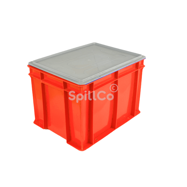 400x300x280mm crate red with lid