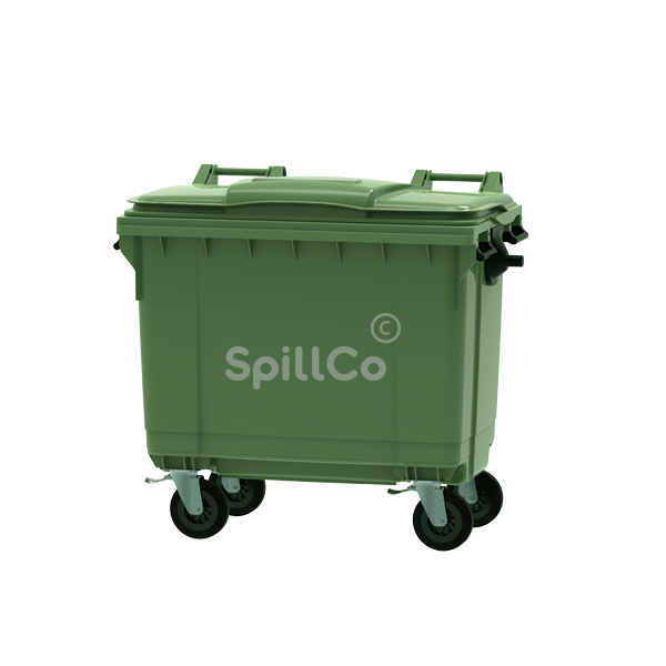 660 ltr mobile garbage bin green colour