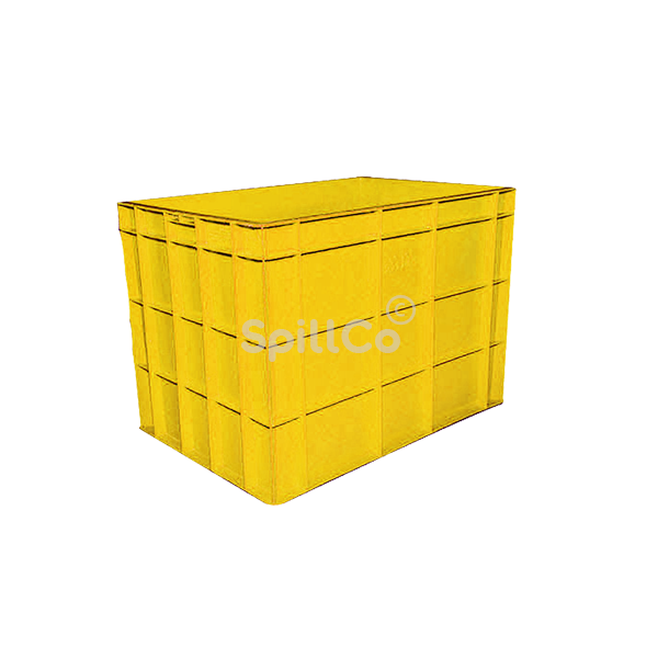 Closed crate 600x400x485mm yellow