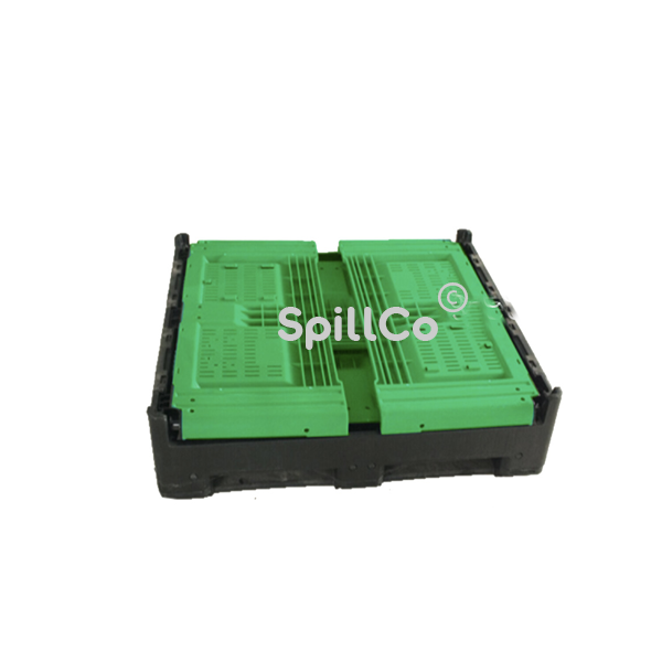 Foldable pallet box green