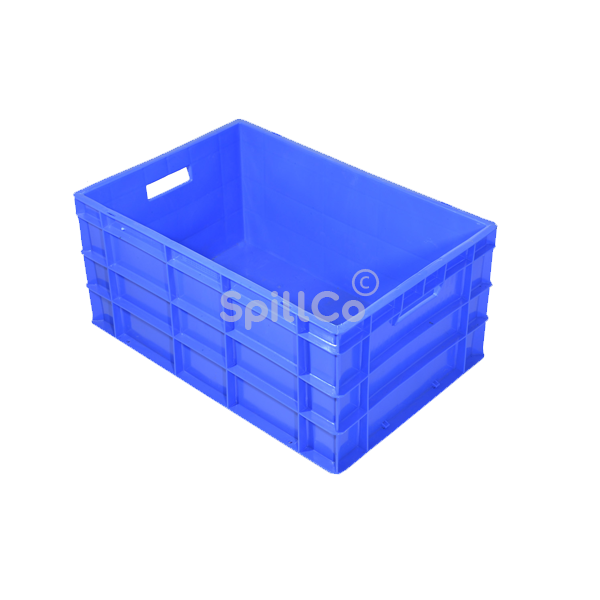 Plastic closed crates 60x40x32.5 cm