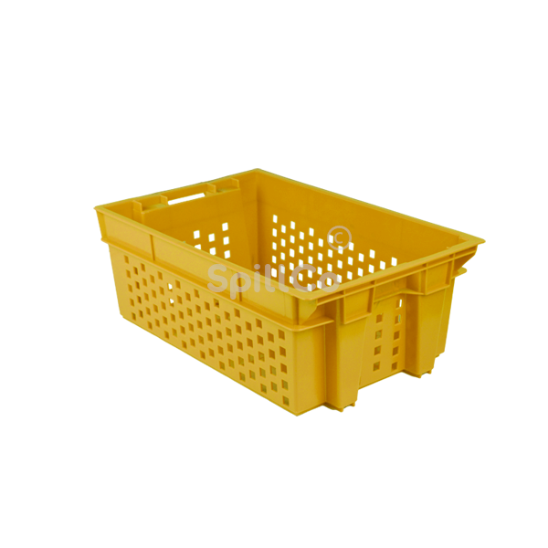 vegetable crates yellow